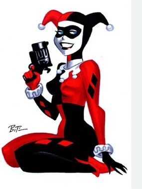 Harley Quinn sexy comic style